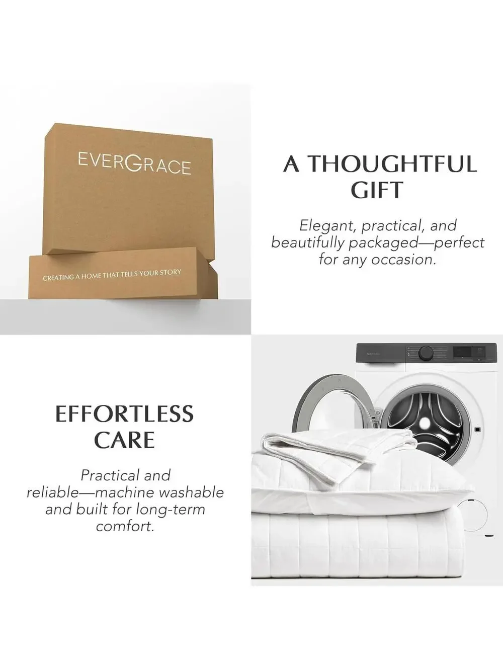 NIB EVERGRACE Home 100% Cotton Box Stitch 3 Pc, Bedspread 2 Shams, Full / Queen